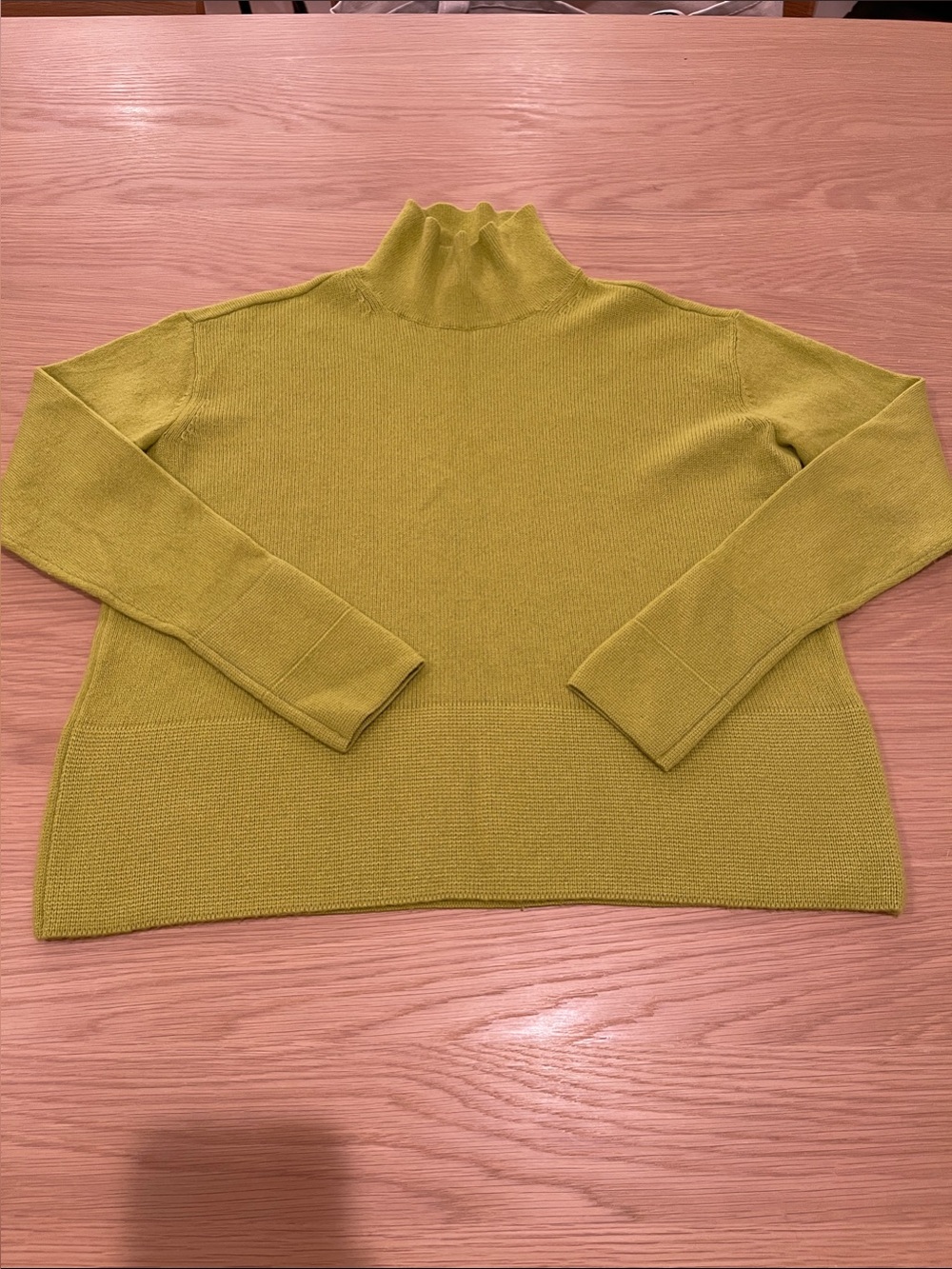 Everlane Women’s Mock Neck Sweater in Chartreuse